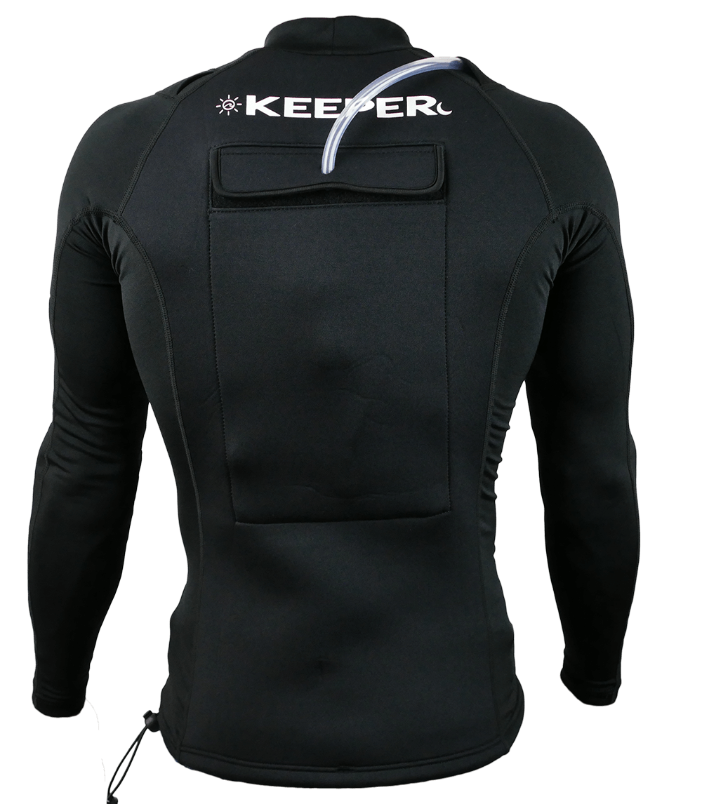 NEO KEEPER wetsuit back view UPF 50+